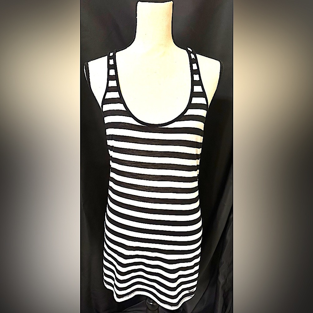 Victoria’s Secret PINK, New without Tags, Black & White Striped Large (L) Top
